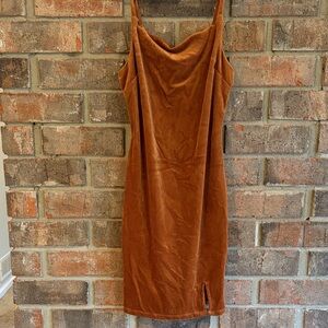 Almost Famous Rust Mini Dress